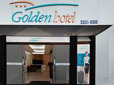 Golden Hotel - O Mais Central - Pet Friendly Chapecó Kültér fotó